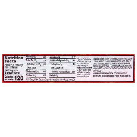 Sour Punch Scorchin Straws - LLB Toys