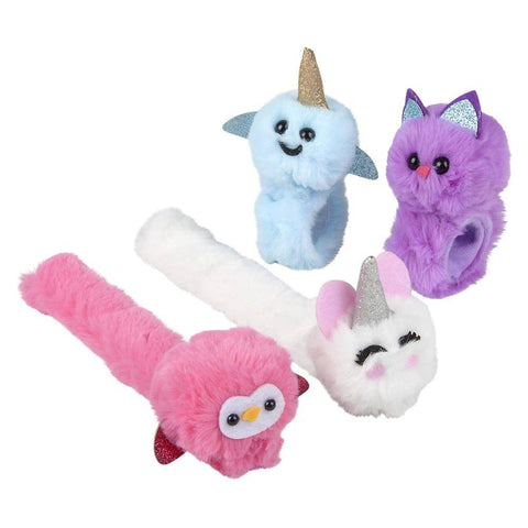 8" plush ANIMAL SLAP BRACELETS - LLB Toys