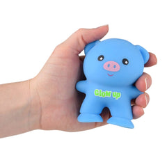 3" Suction Squeeze Pig 12ct - LLB Toys