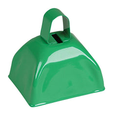3" GREEN METAL COWBELL LLB kids toys