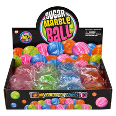 2.4" Marble Squeezy Sugar Ball 12ct - LLB Toys