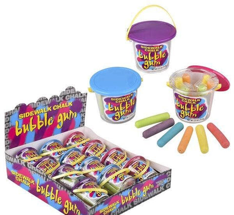 FOREIGN SIDEWALK CHALK BUBBLE GUM 12CT LLB kids toys