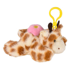 3.5" Mighty Quakes Giraffe Backpack Clip - LLB Toys