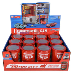 Hidden Motor City Oil Can Transforming Play Set - LLB Toys