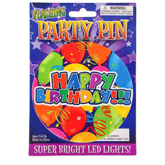 3.5" LIGHT-UP HAPPY BIRTHDAY BUTTON LLB Light-up Toys