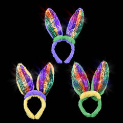 Light-Up Mardi Gars Bunny Ears LLB Light-up Toys