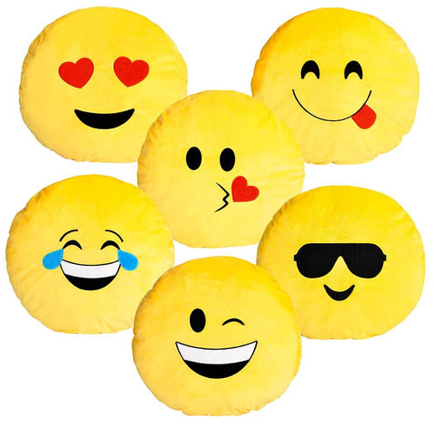18" EMOTICON PILLOW LLB Plush Toys