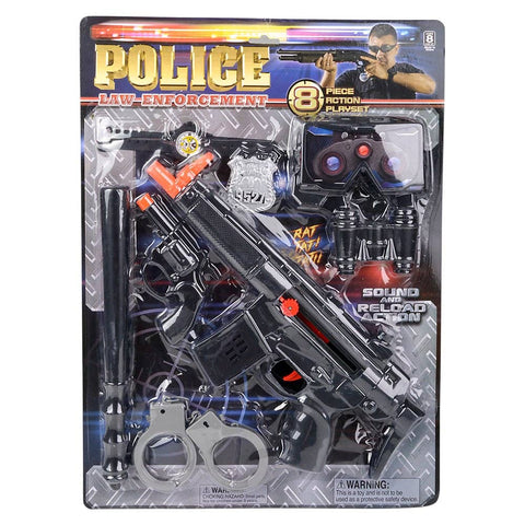 POLICE PLAY SET 8 PC LLB kids toys