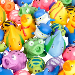 Rubber Water Squirt Toy Assortment - LLB Toys