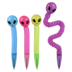 8.5" Pop Tube Alien Pen Fidget Toy 12ct - LLB Toys