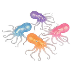 6" Squeeze Sparkle Confetti Octopus- LLB Toys