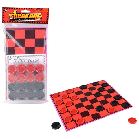 Checkers Set 11" X9.75" Game - LLB Toys