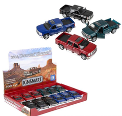 5" DIE-CAST PULL BACK 2014 CHEVY SILVERADO LLB Car Toys