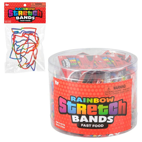 FAST FOOD RAINBOW SILICONE STRETCH BANDS LLB kids toys