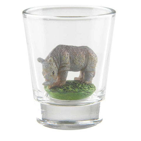 RHINO DECORATIVE SHOT GLASS LLB kids toys
