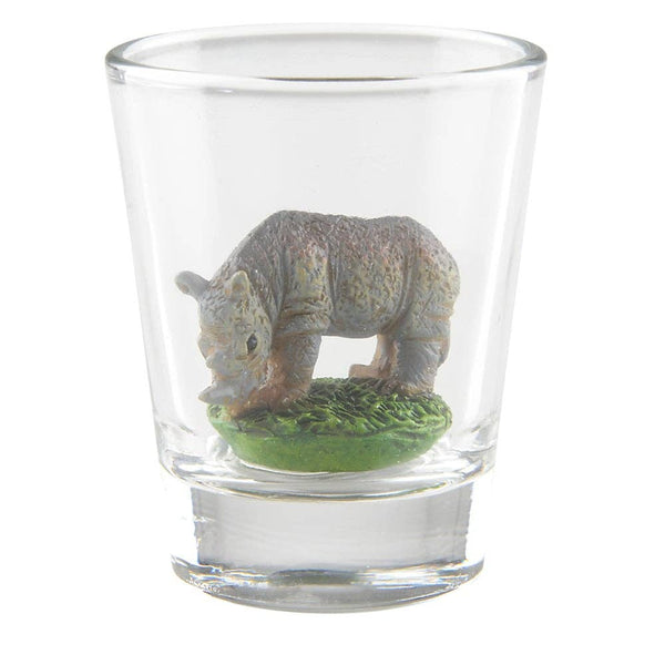 RHINO DECORATIVE SHOT GLASS LLB kids toys