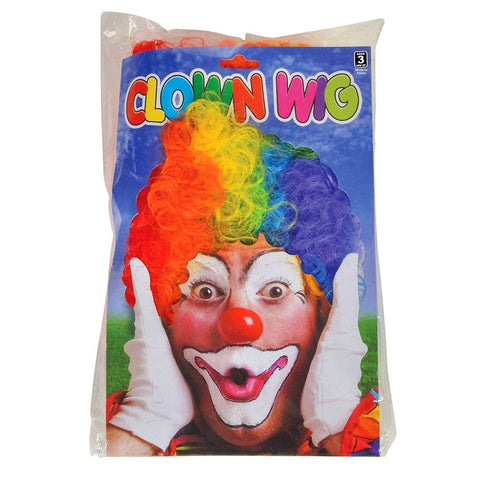 RAINBOW CLOWN WIG LLB kids toys