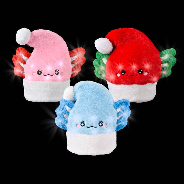 Light-Up Axolotl Santa Hat Assortment 3ct - LLB Toys