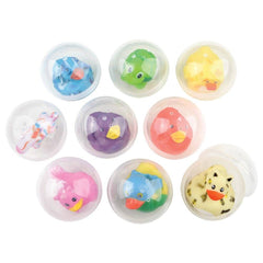 3" Capsule Kit - Rubber Animals 100 Pcs/case LLB kids toys