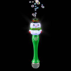 Light-Up Snowman Bubble Wand 13.5" - LLB Toys