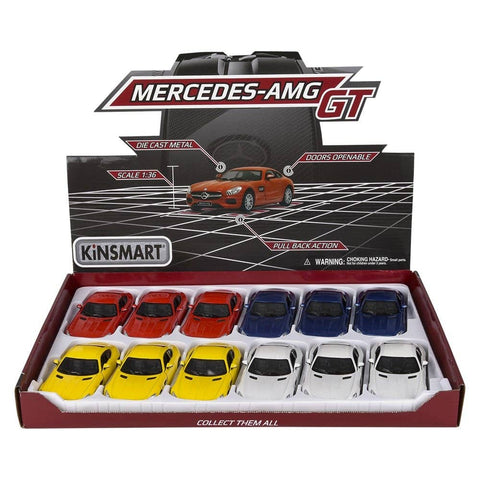 5" Diecast Pull Back Mercedes-Amg GT LLB kids toys