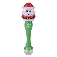 Light-Up Santa Bubble Wand 13.5: - LLB Toys