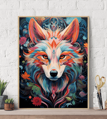 Fantasy Fox Canvas Wall Art print