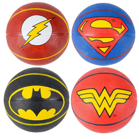 5" JUSTICE LEAGUE LOGO MICRO BASKETBALL KIT LLB kids toys
