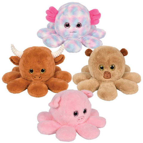 12" Octo-Animal Assortment Plush - LLB Toys