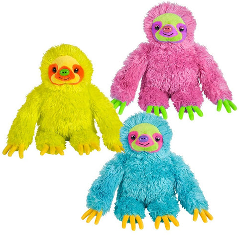 11.5" SLOTH NEON LLB Plush Toys