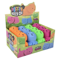 7" Shaggy Puffer Cat 12ct- LLB Toys