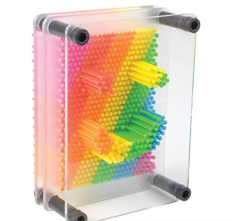 RAINBOW PIN ART 5"X3.75" LLB kids toys
