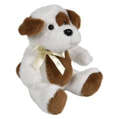 9" Sitting Mink Dog - LLB Toys