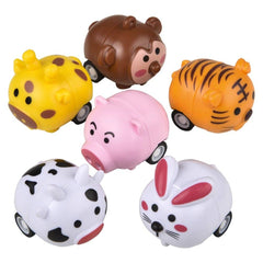 1.5" MINI ANIMAL PULL BACK CAR LLB kids toys