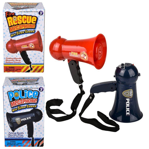 Police And Fire Megaphone Asmt LLB kids toys