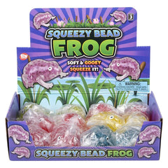 3.5" SQUEEZY BEAD FROG LLB Squishy Toys