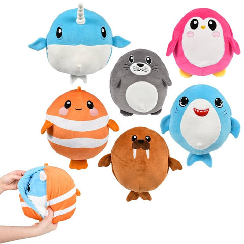 Reversible Sealife 8.5in Asmt - LLB Toys