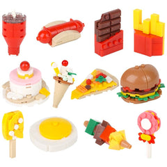 Fast Food Mini Blocks 12ct - LLB Toys
