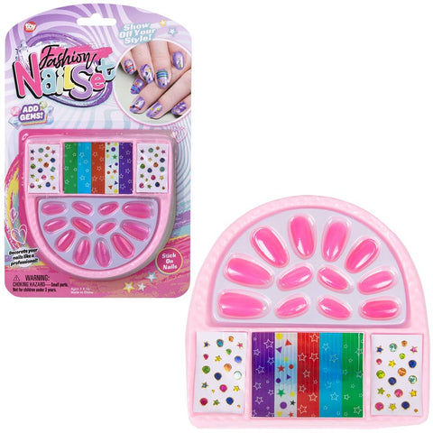 Sparkle Adhesive Nail And Gem Set - LLB Toys