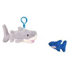 3.5" Mighty Quakes Shark Backpack Clip - LLB Toys