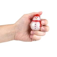 2.25" SQUISH STICKY SNOWMAN LLB Squishy Toys Christmas