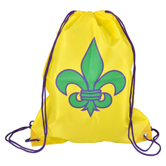 Fleur De Lis Drawstring Backpack 16.5" - LLB Toys