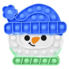 SNOWMAN WINTER HAT BUBBLE POPPERS 6" Christmas - LLB Toys