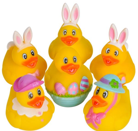 EASTER RUBBER DUCKIES LLB Bath Toys
