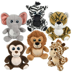 7" Jungle Assortment (Moq/90) Plush - LLB Toys