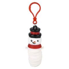 3.75" Wiggle Sensory Snowman Backpack Clip 12ct LLB Backpack