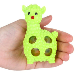3.5" SQUEEZY BEAD ALPACA BALL LLB Squishy Toys