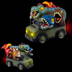 Dinosaur School Bus With Lights And Sound - LLB Toys