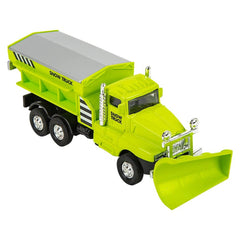 6.5" DIE-CAST PULL BACK SNOW PLOW 12/DISPLAY LLB Car Toys