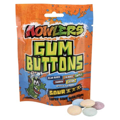 Howlers Sour Gum Buttons- LLB Candy